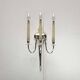 Vintage Italian neoclassical wall sconces in Hollywood Regency style, set of 3.