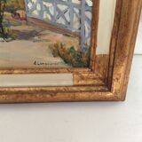 Oil painting on canvas signed Normandie