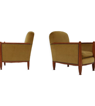 Set of two art deco armchairs