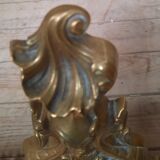 Gilt bronze hearth bar