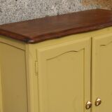 Renovated antique buffet – bright yellow