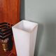 Scandinavian wall light in opaline and teak, 1960s