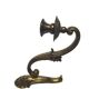 Antique bronze wall lamp, Germany, 1900s