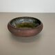 Ceramic studio pottery bowl shell element by gerhard liebenthron, germany, 1970s