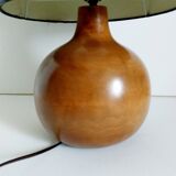 Vintage wooden foot lamp