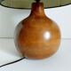Vintage wooden foot lamp