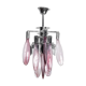 Chandelier 6 lights glass 70