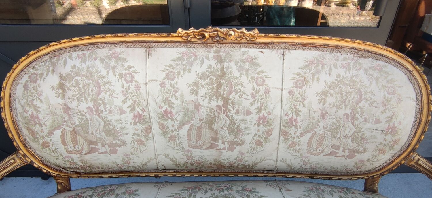 Old Louis XVI style bench