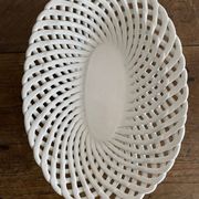 Bread basket or woven ceramic fruit bowl Italy