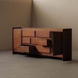 Meuble d’atelier en pin – Travail français des années 1970