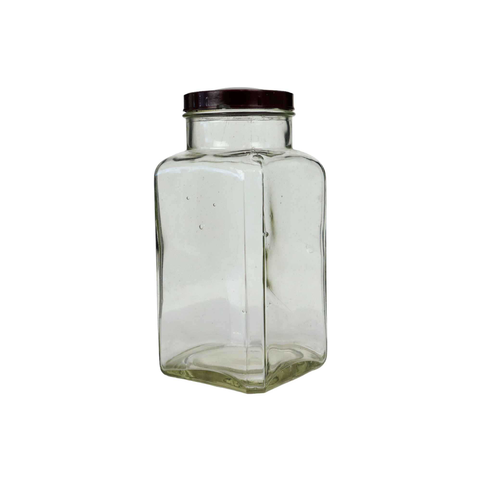 Glass candy jar