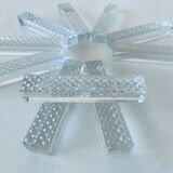 10 porte-couteaux anciens en cristal