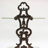 Enameled cast iron umbrella stand and basin, 19th century