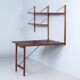 Système mural Royal avec bureau par Poul Cadovius pour Cado, années 1960 – Teck, pliable