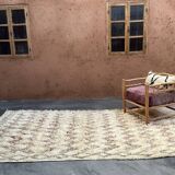 White Marmoucha Moroccan rug - 194 x 347 cm