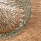 Plat à apéritif à compartiments en verre