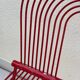 Swing Chair Jutta and Herbert Ohl Rosenthal Lübke 1982 Lacquered Red Steel