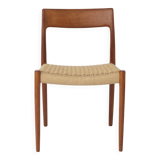 1 of 7 Niels Otto Møller Model 71 Teak Dining Chair (1951) – Handwoven Seat
