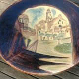 Large glazed ceramic fruit dish/cup signed on the back "Puigdemont" 60s/70s