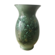 Green ceramic vase