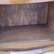 Meuble commode d'époque Art Déco en loupe de noyer -1930s
