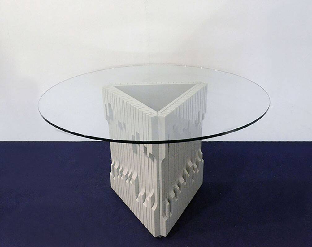 Luciano Frigerio ‘Norman’ table in solid lacquered wood