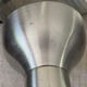 Pair of brushed metal wall sconces