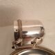2 silver metal cups