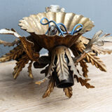 Vintage wall lamp, golden metal