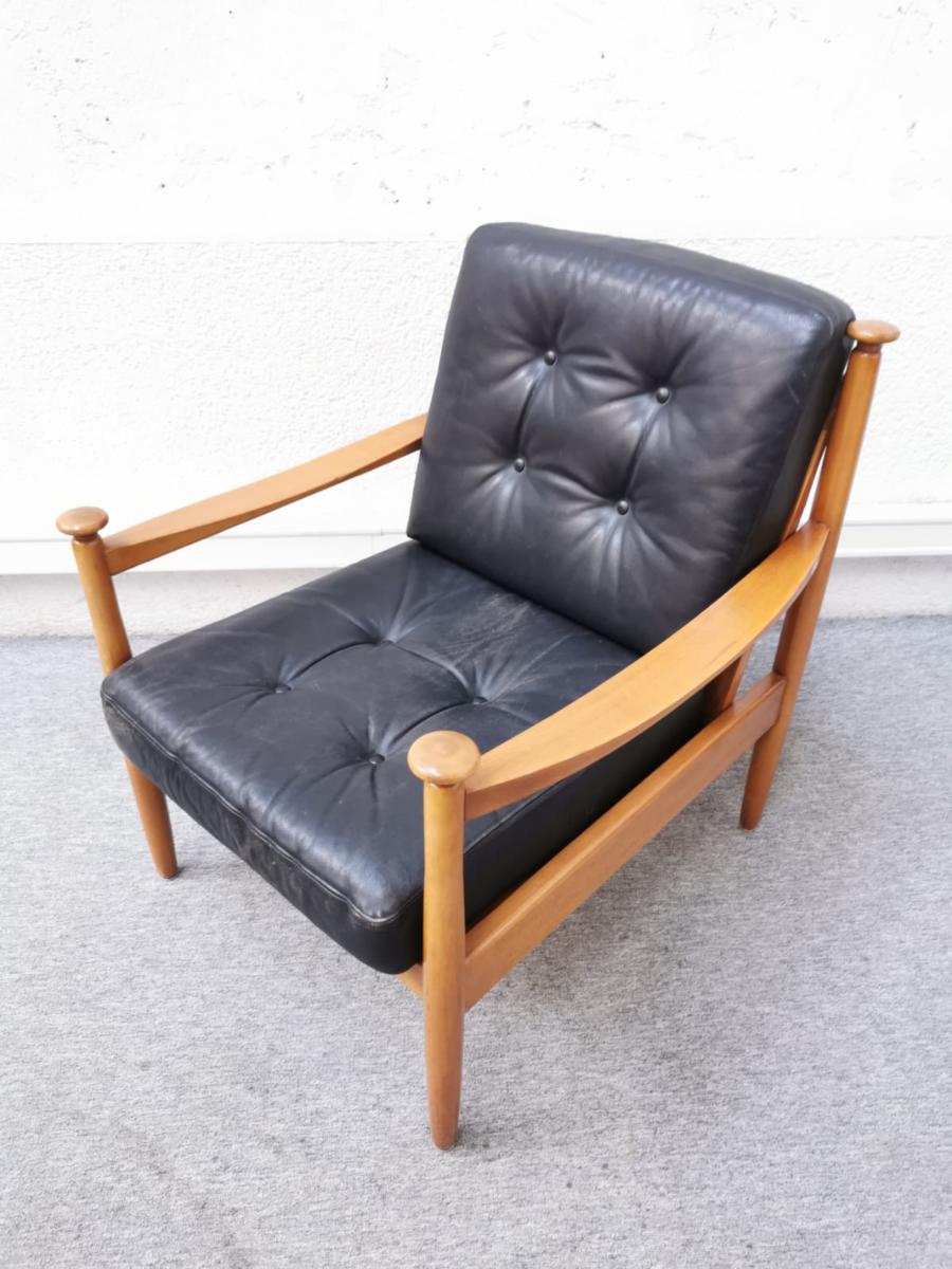 Danish leather armchair