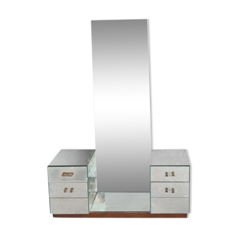 Coiffeuse miroir style 1940 6 tiroirs