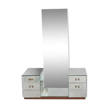 Coiffeuse miroir style 1940 6 tiroirs