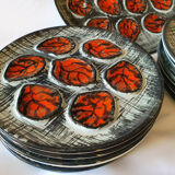 Pornic 60s oyster serving plates