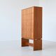 Large Brutalist highboard in oak Mid-Century Gemany 1970