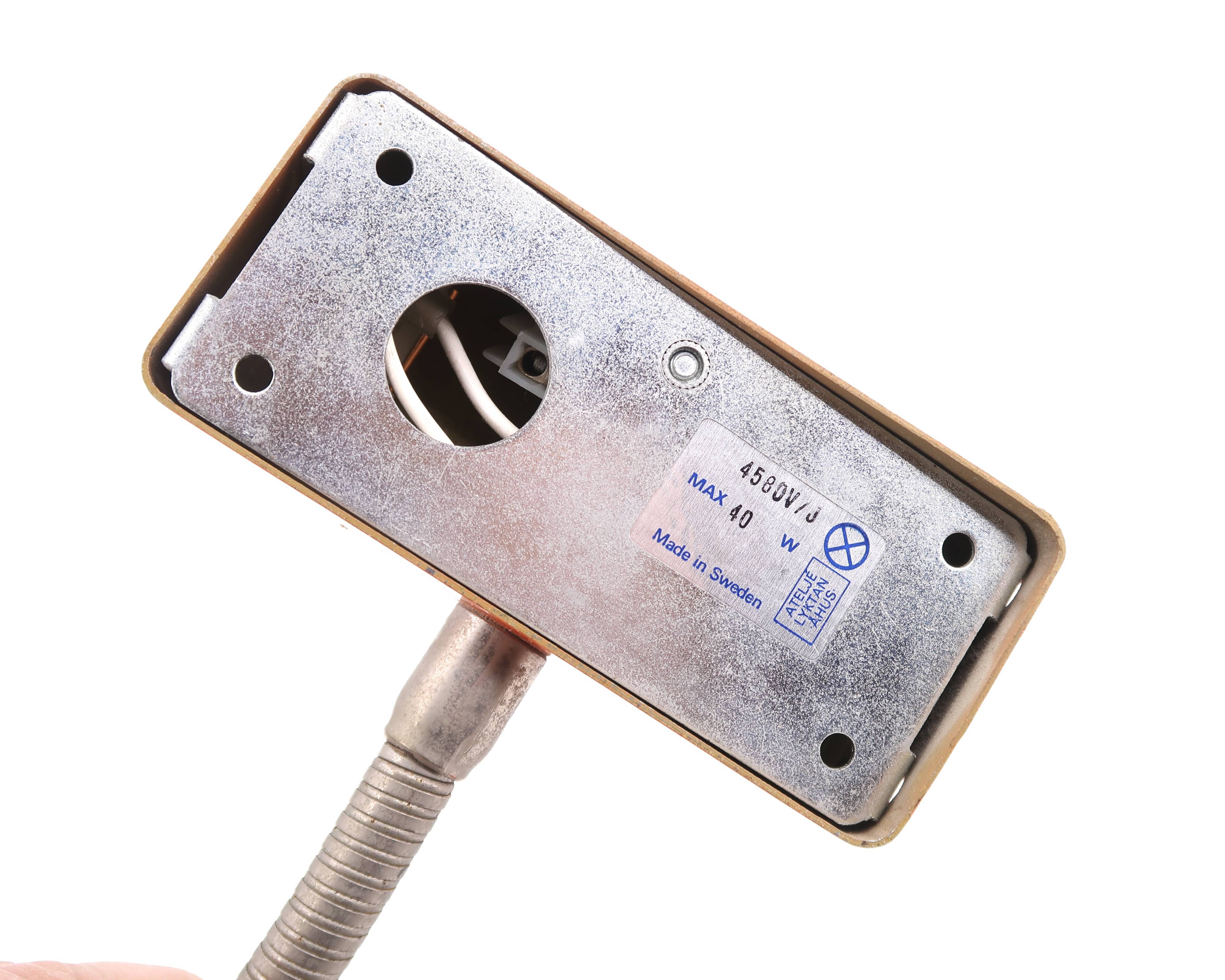 Swedish orange wall light Ateljé Lyktan Ahus, 70s