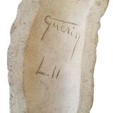 Holy Virgin Wall Sculpture 34 Cm Signed Guérin L 11