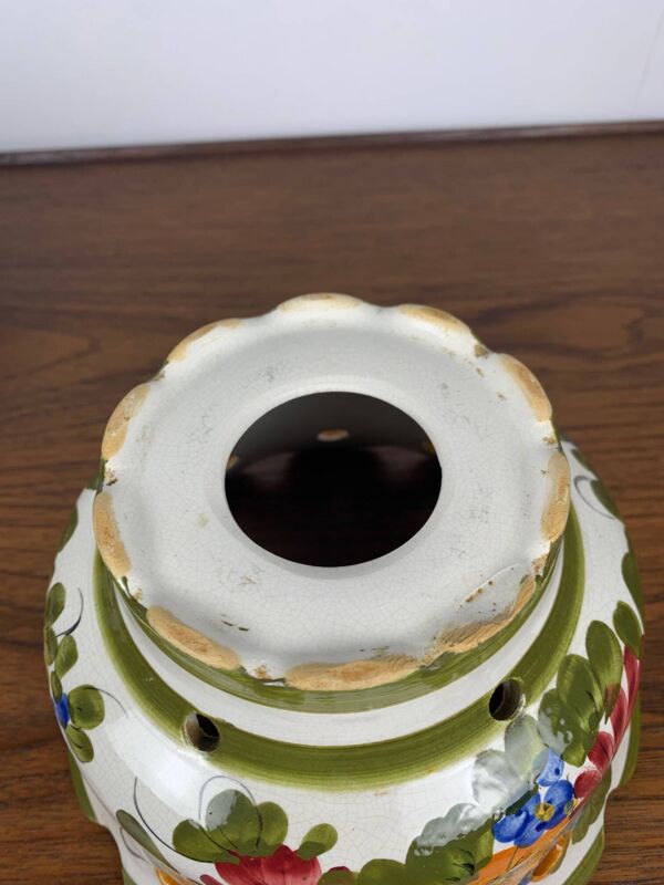 Duo de suspension en céramique peintes à la main, 1980