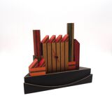 80s Postmodern memphis age Desk Clock by Pirondini