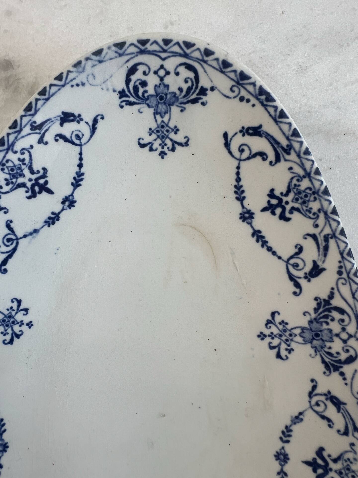 Set of 2 oval dishes Lunéville KG — Moustiers Collection, Earthenware