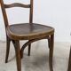 Pair of Baumann Bistrot chairs from the 1920s with pyrography seat