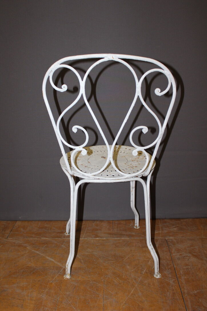 Salon de jardin en fer vers 1900