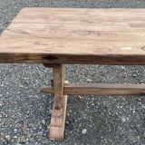 1930s monastery table in raw oak