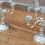 Paire de chandeliers 5 branches (estampillés Quist)