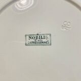 6 plates Sarreguemines Nobilis decoration crown