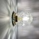 Vintage glass globe wall or ceiling light