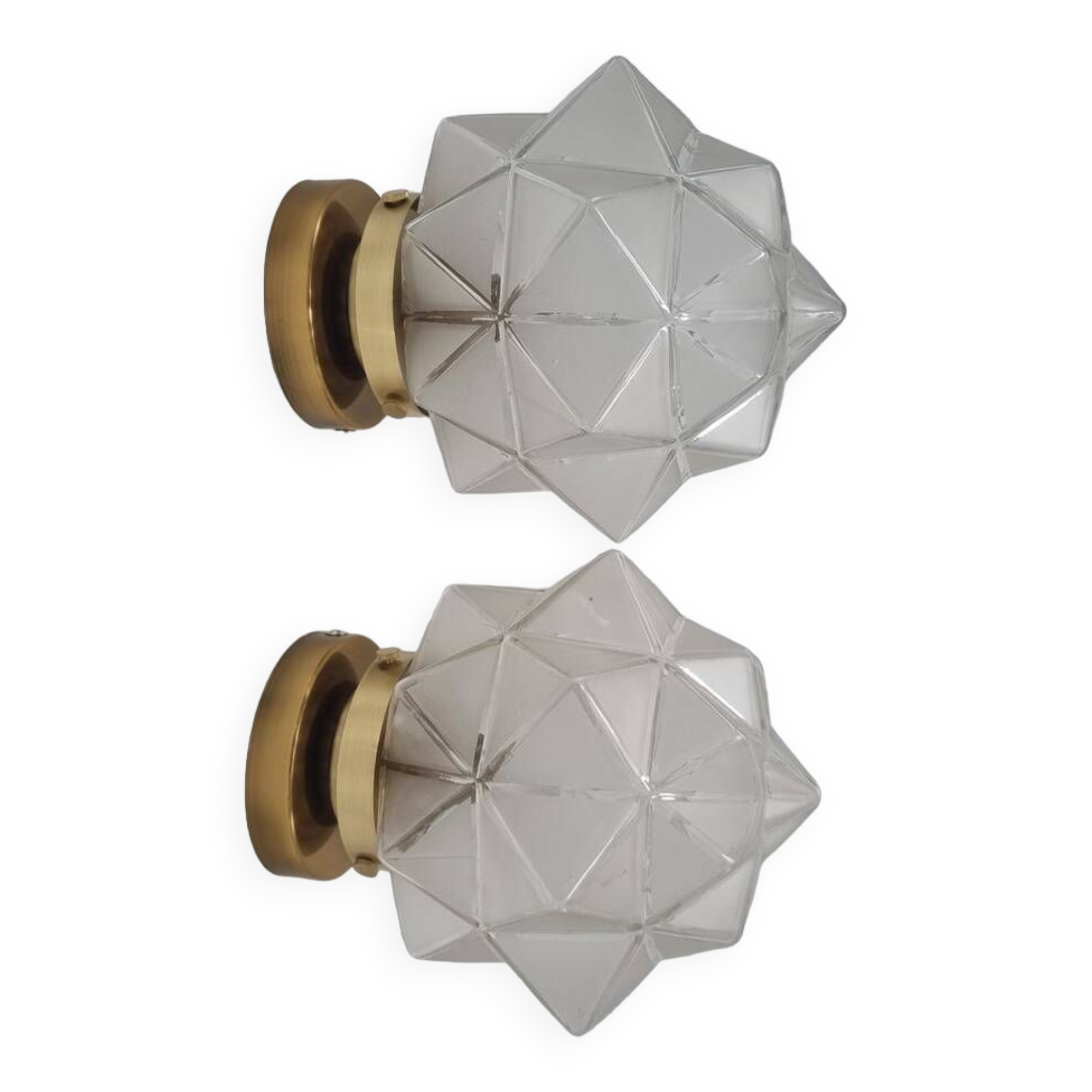 Pair of star wall lights