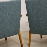 Pair of vintage armchairs in beech year 60