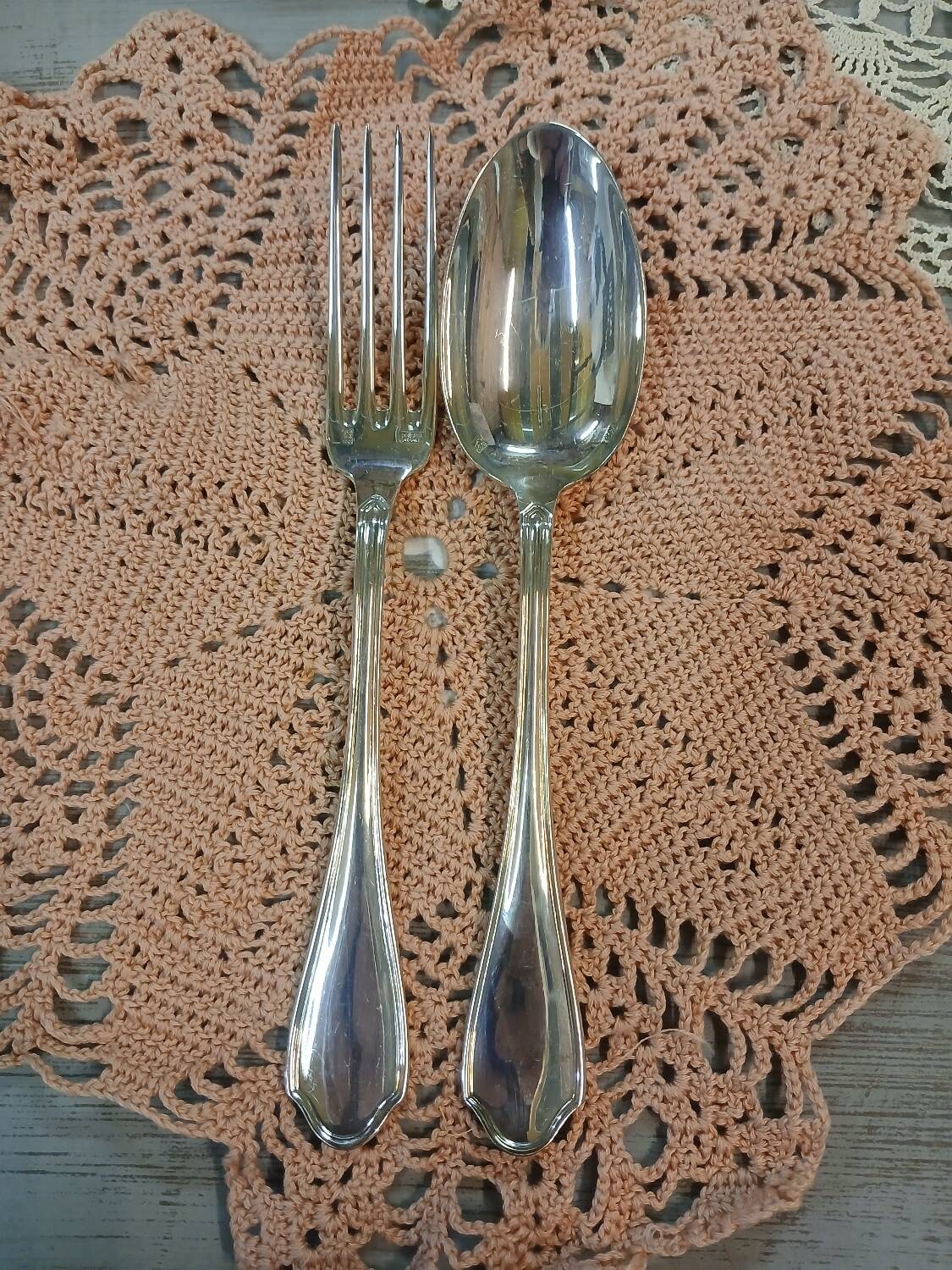 5 pairs of silver-plated cutlery