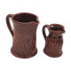 2 vintage ceramic pitchers Les Cyclades Anduze