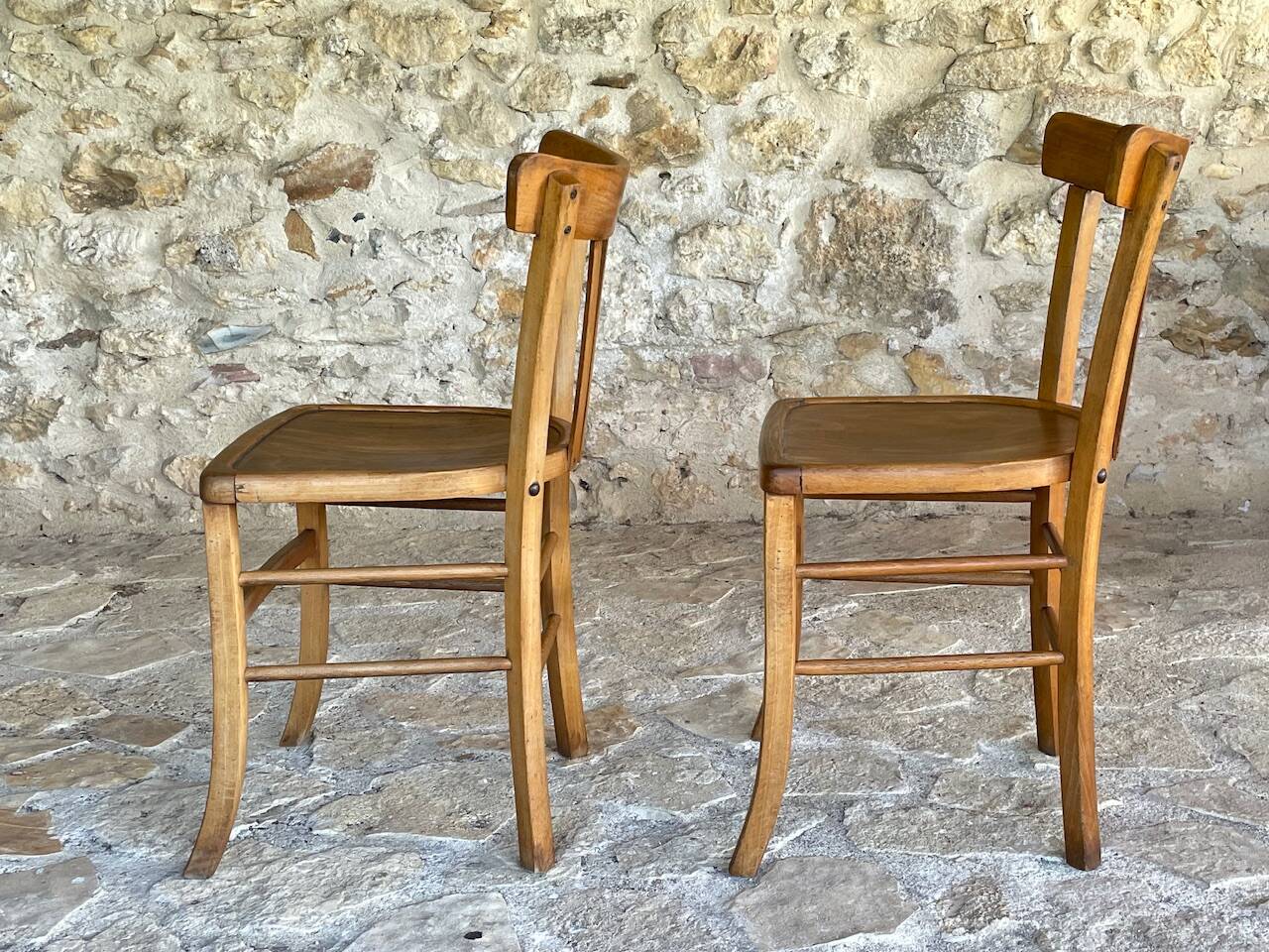 Pair of bistro chairs by Luterma, circa 50’s/60’s